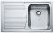 Кухонна мийка Franke Logica Line, нержав. сталь полірована, прямок. з крилом,790х500х195 мм, чаша- 1накладна, LLX 611-79, хром