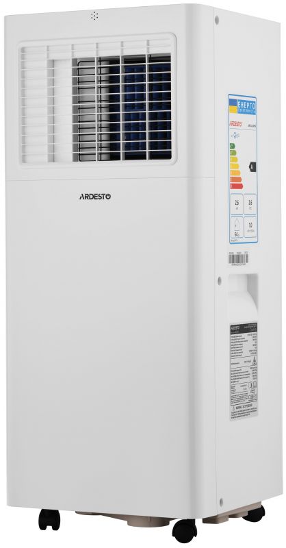 Кондиціонер мобільний ARDESTO CoolFlex 25м2 on/off 9000BTU 2.5кВт A/- R290 білий