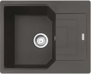Мийка кухонна Franke Urban, фраграніт, прямокутник, з крилом, 620х500х220мм, чаша - 1, врізна, оборотна, UBG 611-62, сірий сланець