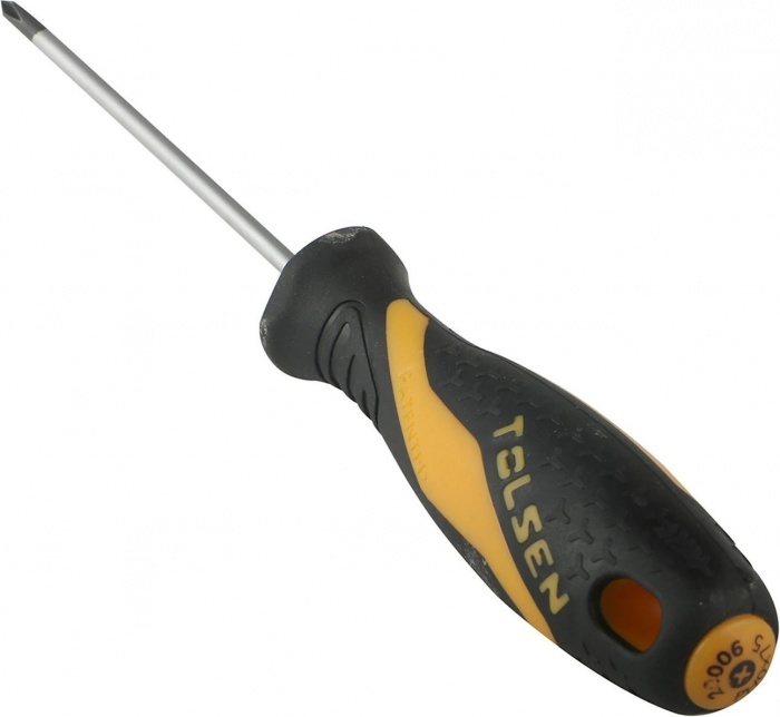 Викрутка Tolsen Ерго хрестова, PH0х75мм, сталь CrV