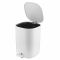 Відро для сміття Ardesto Vigor з педаллю, 3л, поліпропілен, білий