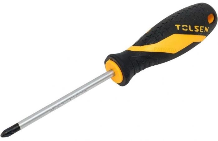 Викрутка Tolsen Ерго хрестова, PZ2x100мм, сталь CrV