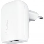 Зарядний пристрій мережевий Belkin 37Вт USB-C PD PPS 25Вт, USB-A 12Вт, білий
