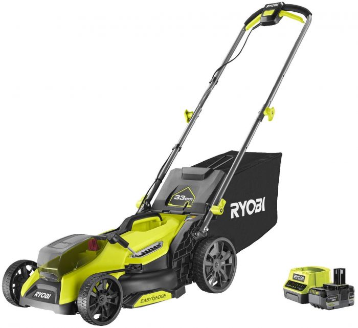 Газонокосарка акумуляторна Ryobi ONE+ HP RY18LMX33A-150 18В акб 1х5А·год 33см 30л 25-90мм 9.3кг
