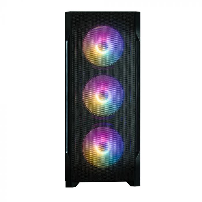 Корпус Zalman N7 Plus V2 без БЖ, 1xUSB3.0, 2xUSB2.0, 6x120мм RGB Rainbow,  1x120мм, VGA 340мм, LCS ready, TG Side Panel, ATX, чорний