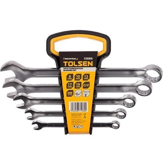 Ключі комбіновані Tolsen, набір 5шт, 8-19мм, CrV