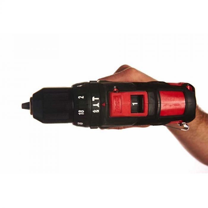 Шурупокрут-дриль акумуляторний Milwaukee M12 BPD-202C 12В 2х2А·год 30Нм 0·1500об/хв ЗП C12C жилет кейс 1.2кг