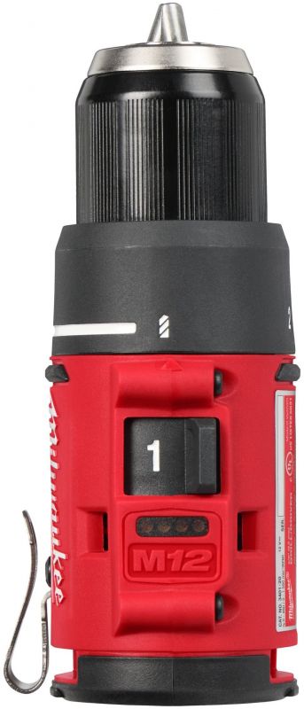Шурупокрут-дриль акумуляторний Milwaukee M12 BLDDRC-202C 12В 2х2А·год 40Нм 0-550-1700об/хв ЗП C12C кейс 1.2кг