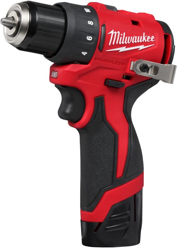 Шурупокрут-дриль акумуляторний Milwaukee M12 BLDDRC-202C 12В 2х2А·год 40Нм 0-550-1700об/хв ЗП C12C кейс 1.2кг