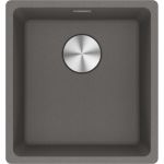 Мийка кухонна Franke Maris, фраграніт, прямокутник, без крила, 553х433х200мм, чаша - 1, монтаж під стільницю, MRG 110-37, сірий камінь