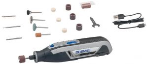 Шліфмашина шліфувально-гравірувальна акумуляторна Dremel 7760-15 3.6В 1х2А·год 8000-25000об·хв 15 насадок 195см ЗП USB 0.27кг Шліфмашина шліфувально-гравірувальна акумуляторна Dremel 7760-15 3.6В 1х2А·год 8000-25000об·хв 15 насадок 195см ЗП USB 0.27кг