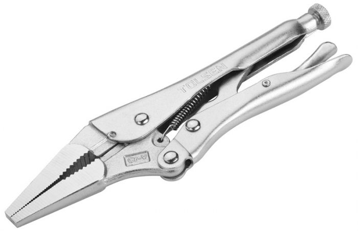 Кліщі затискні Tolsen Профі, 0-65мм, храповий механізм, 230мм