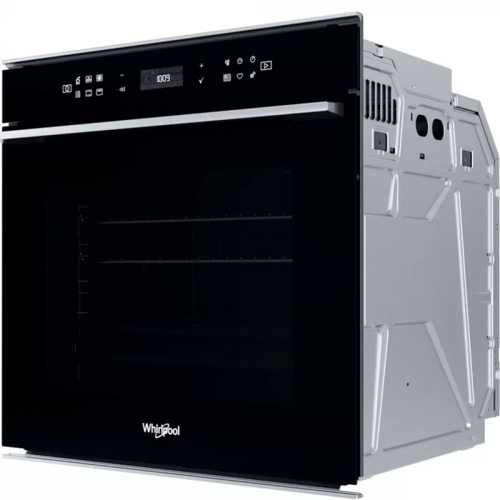 Духова шафа Whirlpool електрична, 73л, A+, дисплей, конвекція, телескопічні напрямні, чорний