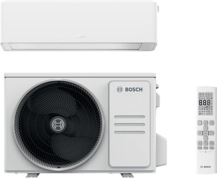 Кондиціонер Bosch Climate 7000i 25м2 інвертор 9000BTU 2.6кВт A+++/A+++ -30°С Wi-Fi R32 білий Кондиціонер Bosch Climate 7000i 25м2 інвертор 9000BTU 2.6кВт A+++/A+++ -30°С Wi-Fi R32 білий