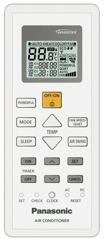 Кондиціонер Panasonic Super Compact BZ 35м2 інвертор 12000BTU 3.3кВт A++/A+ -15°С R32 білий