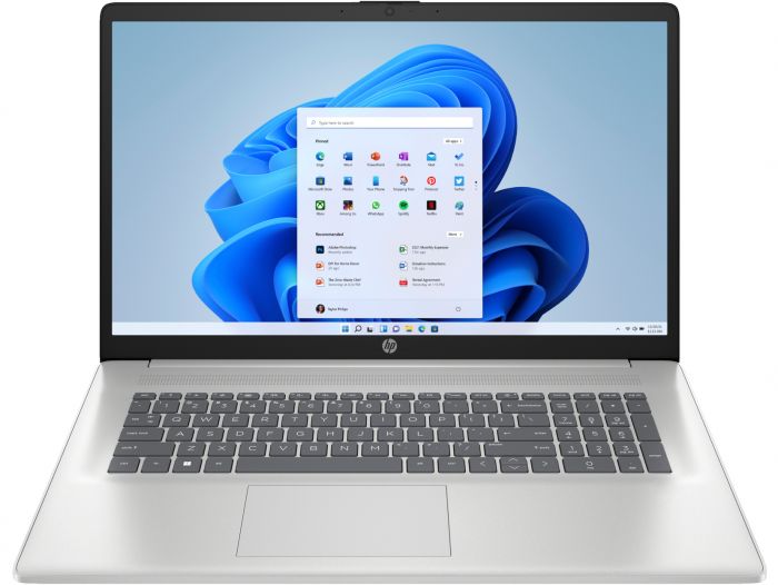 Ноутбук HP 17-cn3001ua 17.3" FHD IPS AG, Intel i5-1334U, 16GB, F1024GB, UMA, DOS, сріблястий