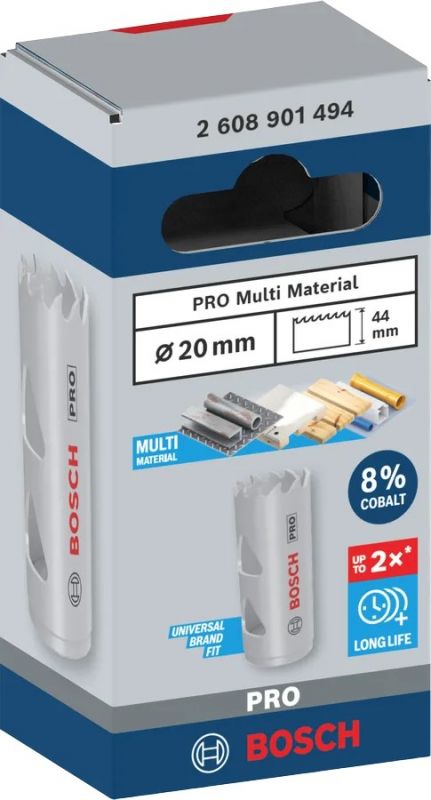 Коронка Bosch Professional Multi Material 20мм з різьбою