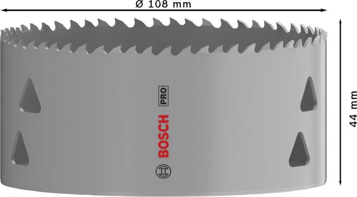 Коронка Bosch Professional Multi Material 108мм з різьбою