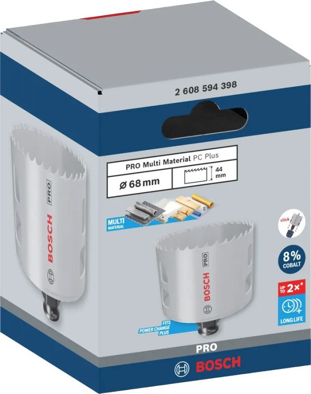 Коронка Bosch Professional Multi Material PC Plus 68 мм