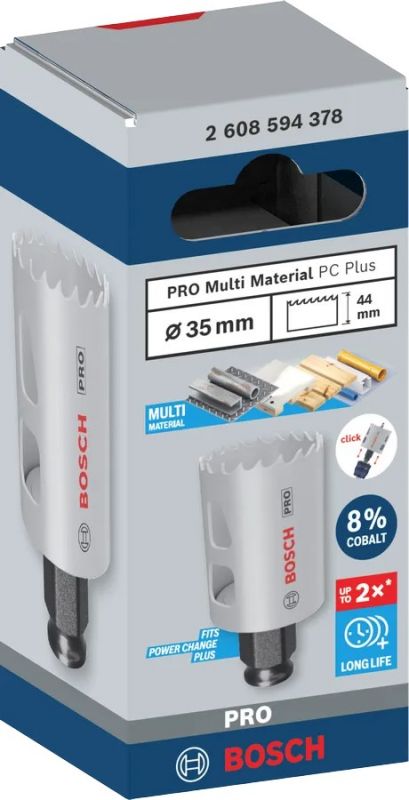 Коронка Bosch Professional Multi Material PC Plus 35мм