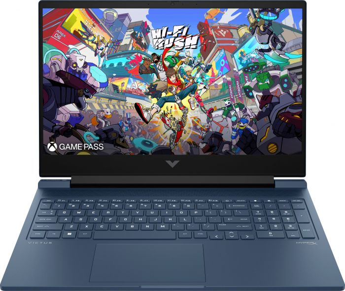 Ноутбук HP Victus 16-r1041ua 16.1" FHD IPS AG, Intel i5-14450HX, 16GB, F512GB, NVD3050-6, DOS, синій