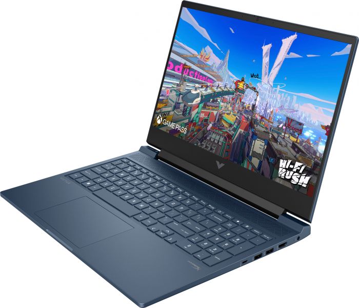 Ноутбук HP Victus 16-r1041ua 16.1" FHD IPS AG, Intel i5-14450HX, 16GB, F512GB, NVD3050-6, DOS, синій