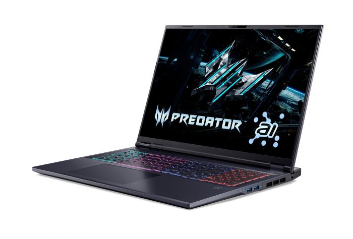 Ноутбук Acer Predator Helios Neo 18 PHN18-72 18" WQXGA IPS, Intel U9-275HX, 64GB, F2TB, NVD5070-8, Lin, чорний