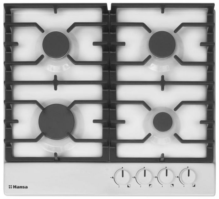 Варильна поверхня Hansa газова, 59см, чавун, біла