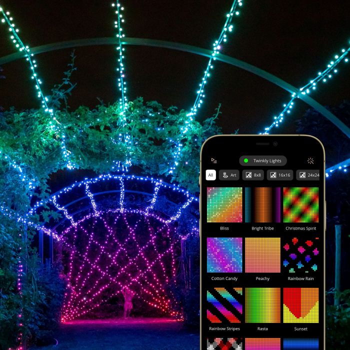 Гірлянда Smart LED Twinkly Dots Lights RGB 60 IP20 3м кабель прозорий без БЖ