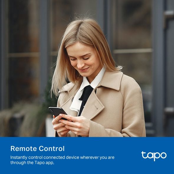 Розумна розетка компактна TP-LINK Tapo P110M N300 BT 16A