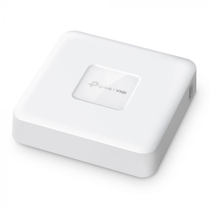 IP-Відеореєстратор TP-LINK VIGI NVR1104H-4P, 4 канали Poe, 2xUSB, H265+, 1xHDD, до 16 ТБ, білий