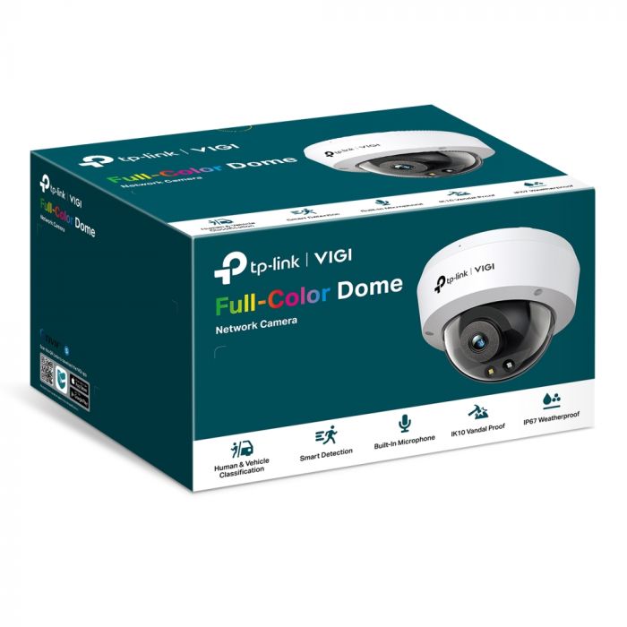 IP-Камера TP-LINK VIGI C230-2.8, PoE, 3Мп, 2,8 мм, H265+, IP66, Turret, кольорове нічне бачення, внутрішня