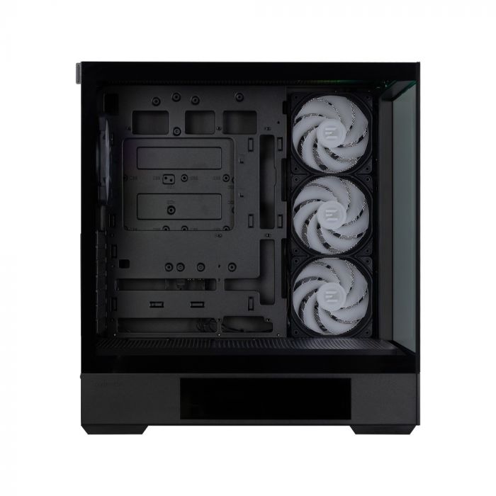 Корпус Zalman P40 DS без БЖ, 2xUSB3.0, 1x Type C, 3x120мм ARGB Reverse,  1x120мм ARGB, VGA 420мм, LCS ready, TG Side/Front Panel, Display, ATX, чорний