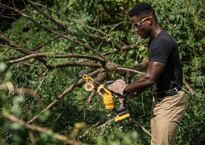 Пила ланцюгова акумуляторна DeWalt 18В XR Li-lon 8.6м/с шина 20см 2.1кг без АКБ та ЗП