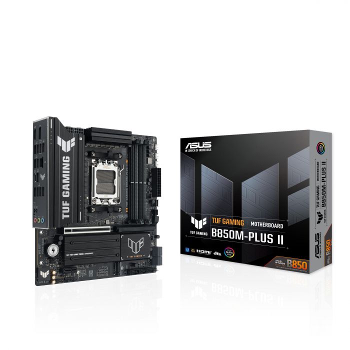Материнcька плата ASUS TUF GAMING B850M-PLUS II sAM5 B850 4xDDR5 M.2 HDMI DP mATX