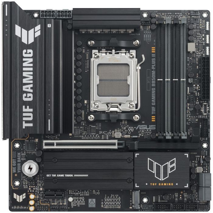 Материнcька плата ASUS TUF GAMING B850M-PLUS II sAM5 B850 4xDDR5 M.2 HDMI DP mATX