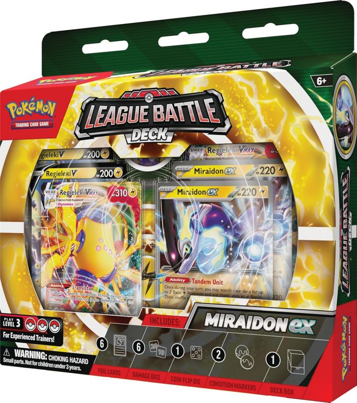 Колекційна карткова гра Pokemon: Miraidon ex League Battle Deck