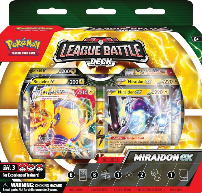 Колекційна карткова гра Pokemon: Miraidon ex League Battle Deck