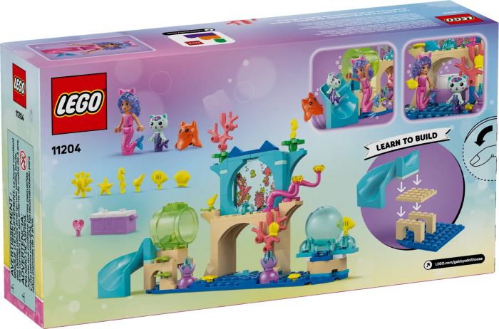 Конструктор LEGO Gabby's Dollhouse Акваріумні пригоди русалоньки Ґаббі