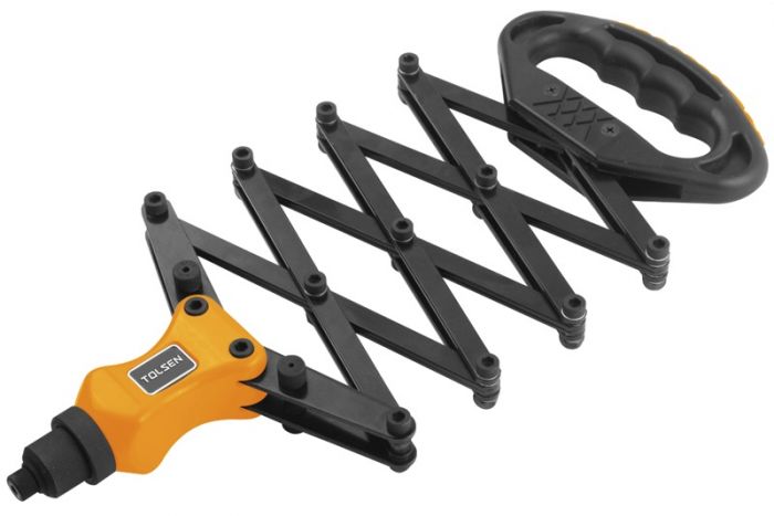 Заклепочник Tolsen телескопічний, заклепки 2.4,3.2,4.0,4.8, 6.4мм, 820мм