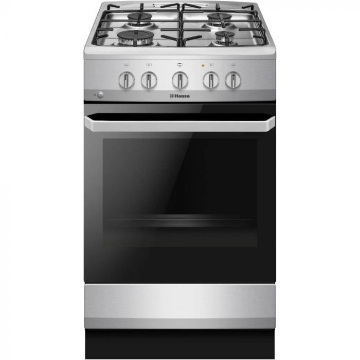 Плита Hansa газова, 50x60см, 67л, емаль, газ контр., нержавіюча сталь