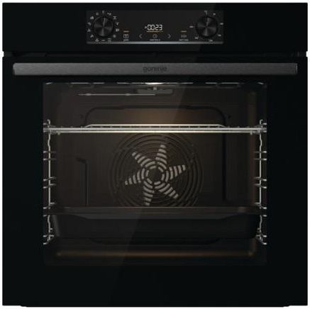 Духова шафа Gorenje електрична, 77л, A+, дисплей, макс.темп.- 300, IconLed, чорний