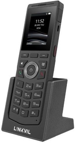Трубка IP-DECT Fanvil W610D, кольоровий дисплей 2.0” 240x320 LCD, 4 SIP лінії, робота з DECT-базою W710D, підключення гарнітури через BT5.0 або роз’єм 3,5 мм