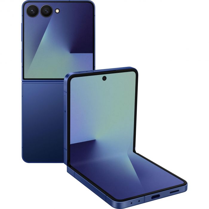 Смартфон Samsung Galaxy Flip 7 5G (F766) 6.9"/4.1"12/256ГБ, 1SIM, 4300мА•год, блакитний сріблястий