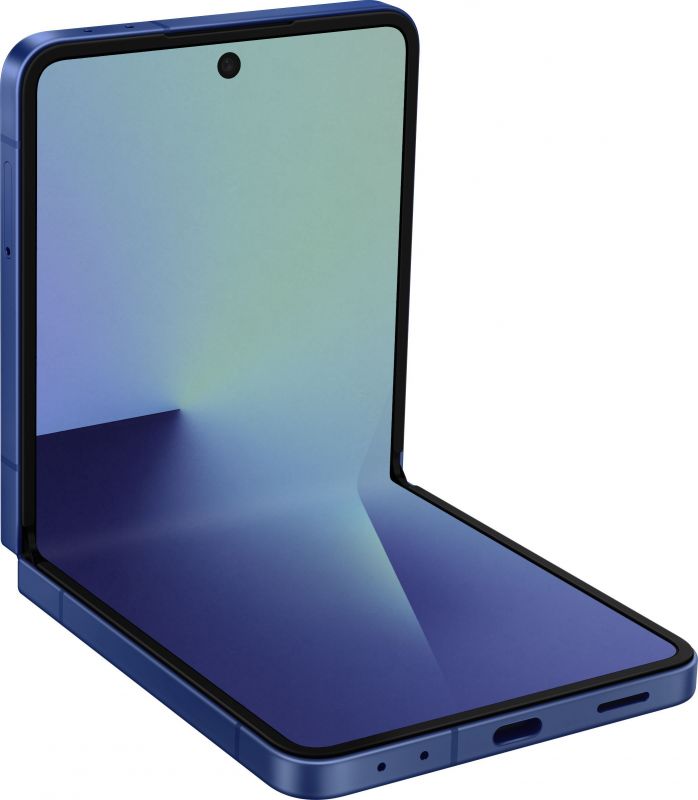 Смартфон Samsung Galaxy Flip 7 5G (F766) 6.9"/4.1"12/256ГБ, 1SIM, 4300мА•год, блакитний сріблястий