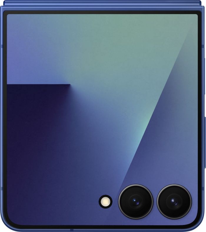 Смартфон Samsung Galaxy Flip 7 5G (F766) 6.9"/4.1"12/256ГБ, 1SIM, 4300мА•год, блакитний сріблястий