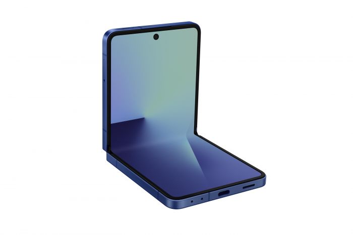 Смартфон Samsung Galaxy Flip 7 5G (F766) 6.9"/4.1"12/512ГБ, 1SIM, 4300мА•год, блакитний сріблястий