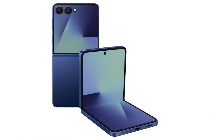 Смартфон Samsung Galaxy Flip 7 5G (F766) 6.9"/4.1"12/512ГБ, 1SIM, 4300мА•год, блакитний сріблястий