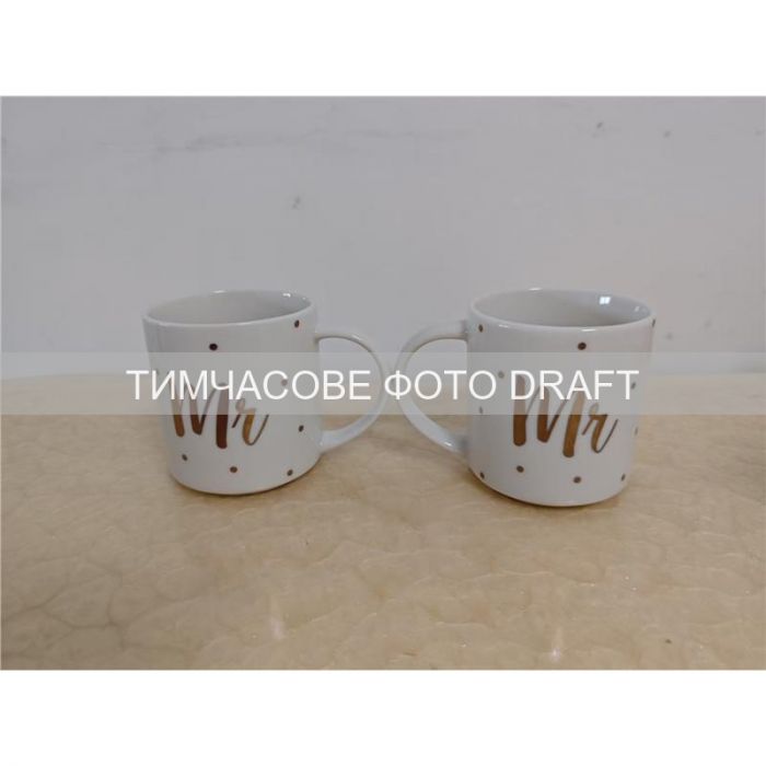 Чашка Ardesto Mr, 280мл, порцеляна, білий