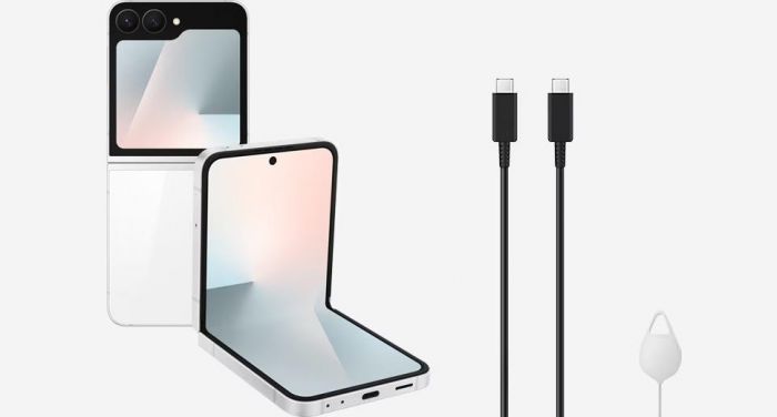 Смартфон Samsung Galaxy Flip 7 FE 5G (F761) 6.7"/3.4" 8/256ГБ, 1SIM, 4000мА•год, білий